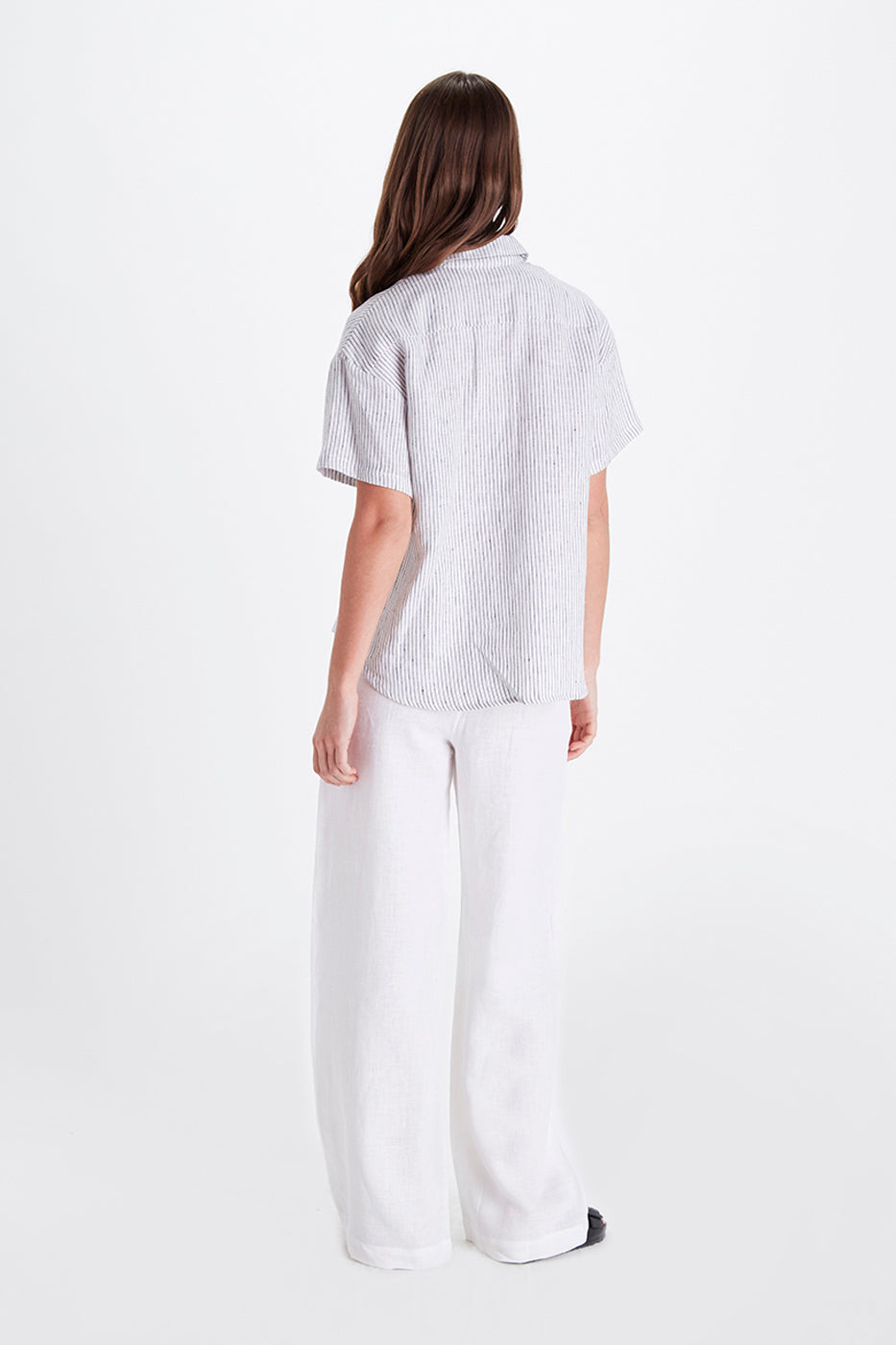 Eileen Shirt - Stripe Linen-Neu Nomads