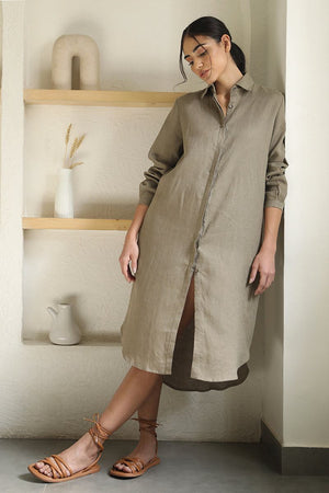 Essential Shirt Dress - Linen-Neu Nomads