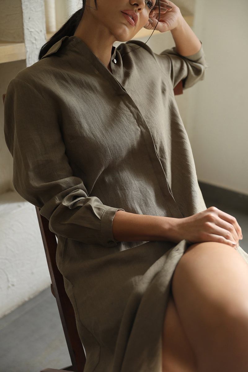 Essential Shirt Dress - Linen-Neu Nomads