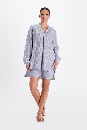 Gigi Tunic - Stripe Linen-Neu Nomads